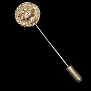 Vintage Sterling Roaring Lion Stick Pin